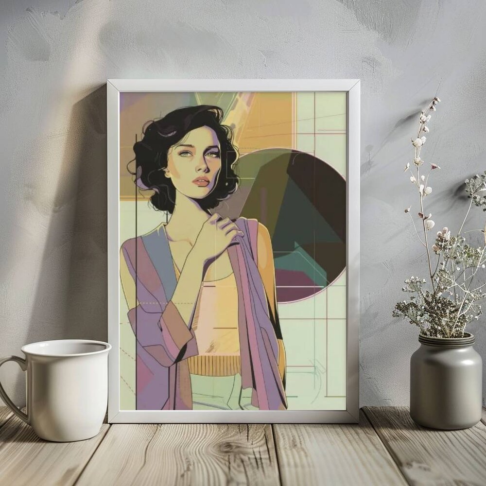 Original Vaporwave Fasion Art Art Print + Digital Copy, 80s 90s